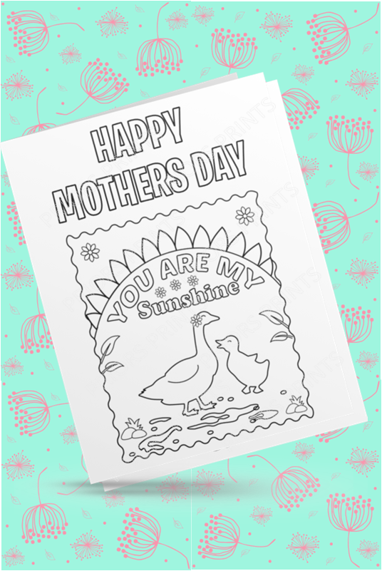 Colour Your Own Mothers Day Cards Cards