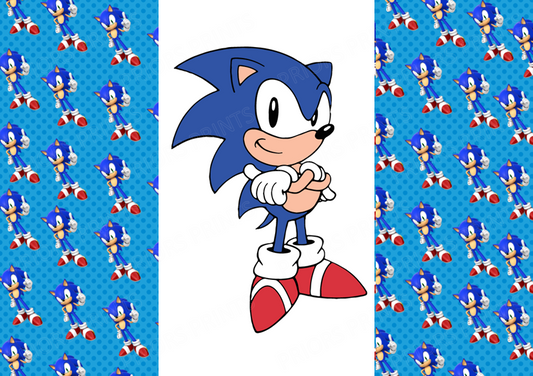 Sonic The Hedgehog Chocolate Bar Wrapper- Plain (No Text)