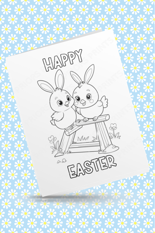 Colour Your Own Easter Cards