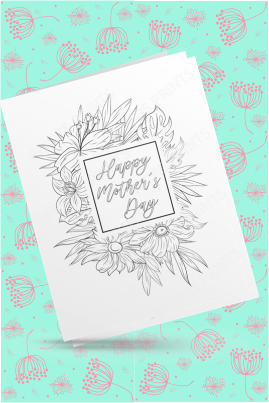 Colour Your Own Mothers Day Cards Cards