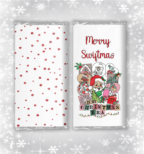 Taylor Swift Christmas Chocolate Bar Wrapper