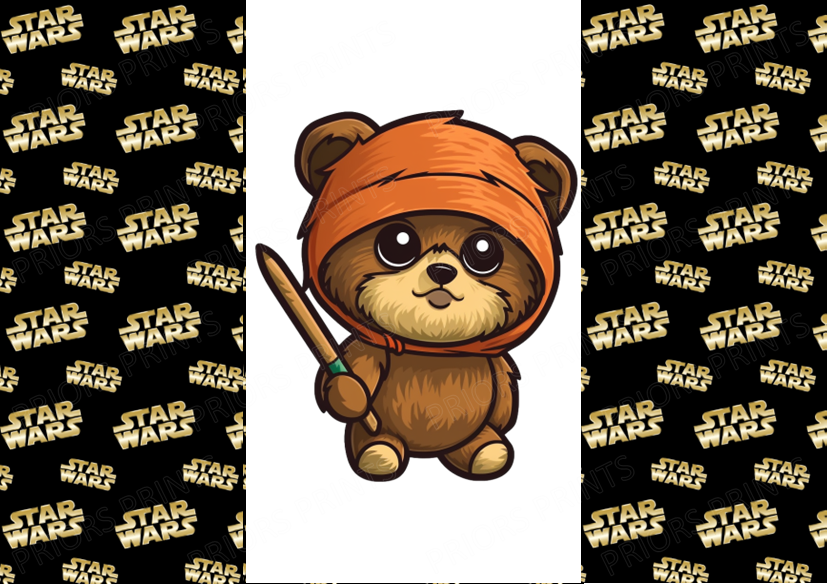 Star Wars Chocolate Bar Wrapper- Plain (No Text)