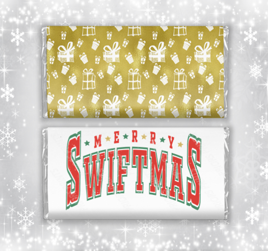 Taylor Swift Christmas Chocolate Bar Wrapper