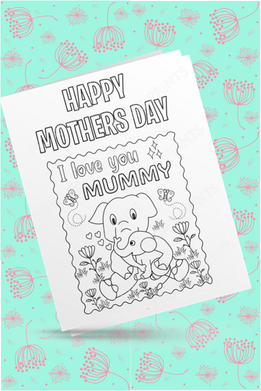 Colour Your Own Mothers Day Cards Cards