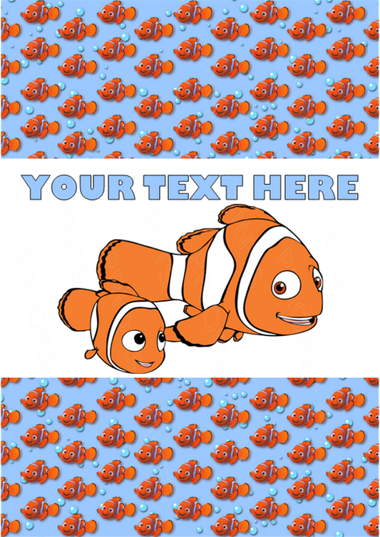 Nemo Chocolate Bar Wrappers- To add own Text
