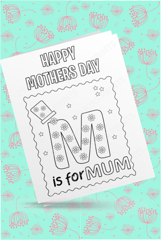 Colour Your Own Mothers Day Cards Cards