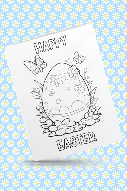 Colour Your Own Easter Cards