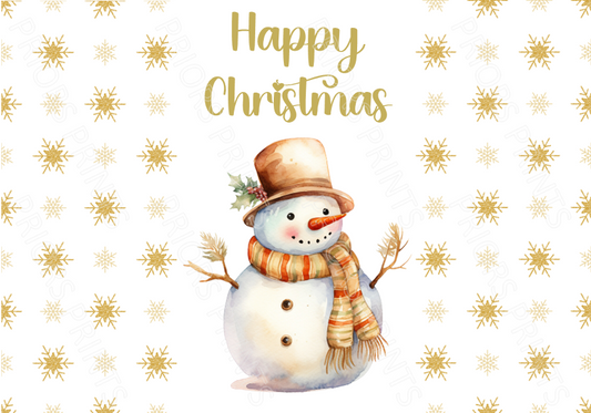 Gold Christmas Chocolate Bar Wrapper