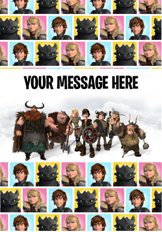 Personalised How To Train Your Dragon Chocolate Bar Wrapper