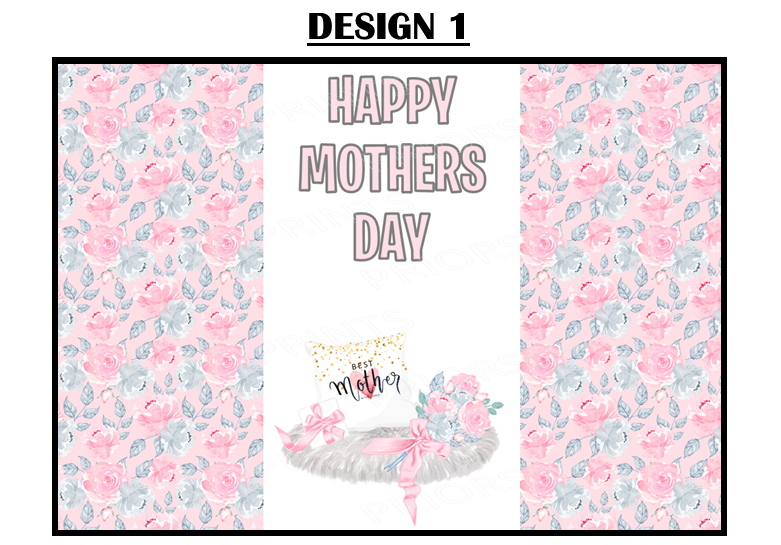 Mothers Day Flowers Chocolate Bar Wrappers