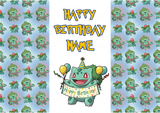 Pokemon Personalised Birthday Chocolate Bar Wrapper