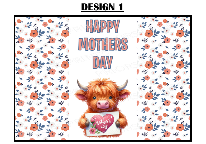 Mothers Day Animals Chocolate Bar Wrappers