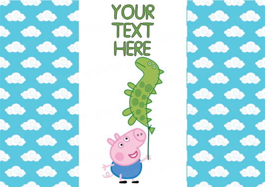 Peppa Pig Chocolate Bar Wrappers- To add own Text