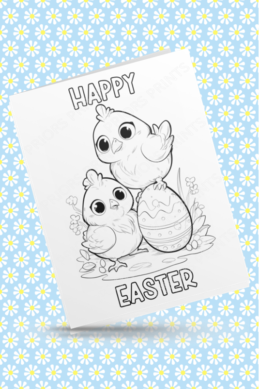 Colour Your Own Easter Cards