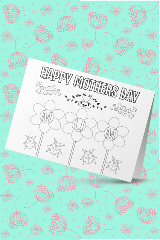 Colour Your Own Mothers Day Cards Cards