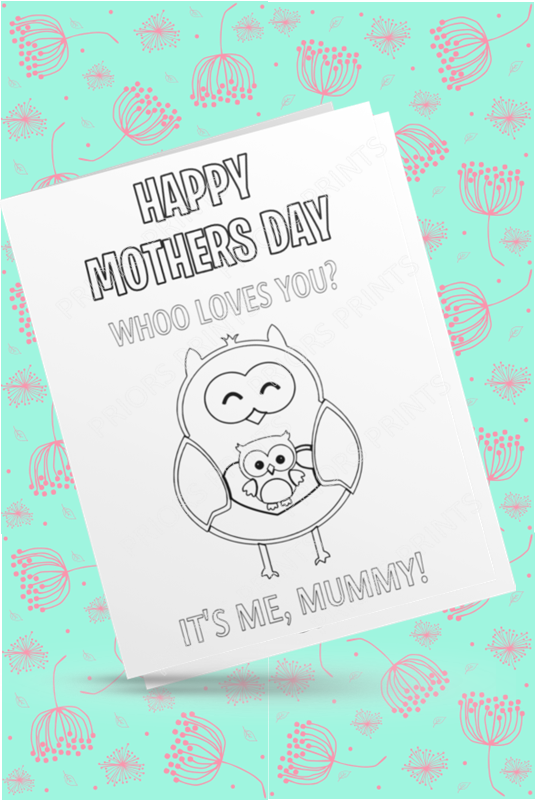 Colour Your Own Mothers Day Cards Cards