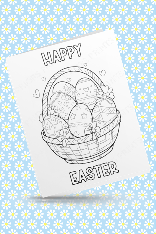 Colour Your Own Easter Cards