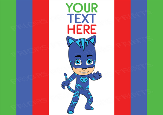 PJ Mask Chocolate Bar Wrappers- To add own Text