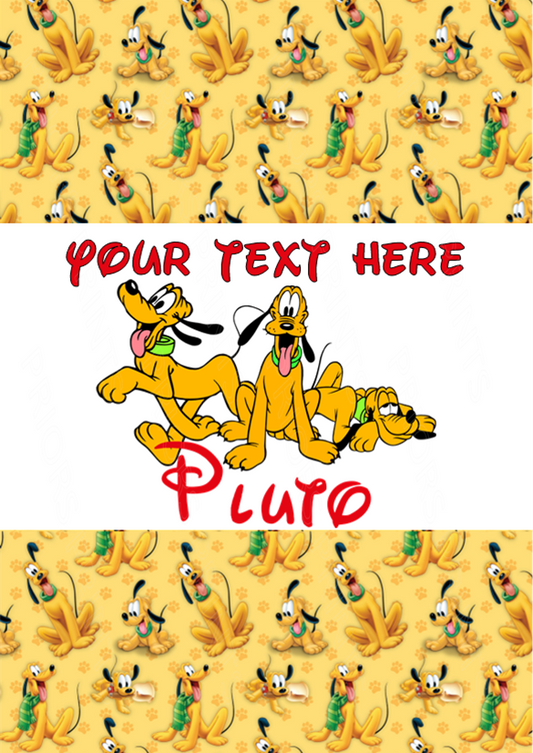 Pluto Chocolate Bar Wrappers- To add own Text