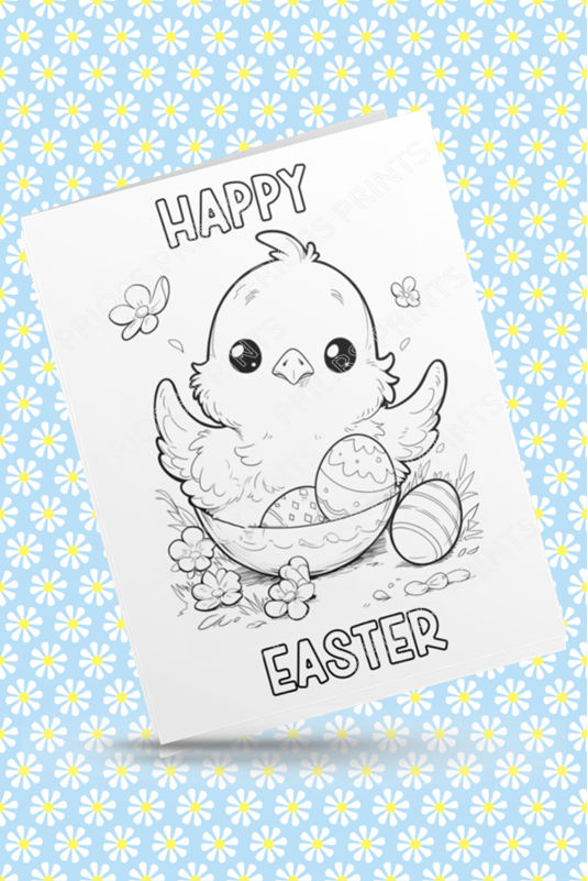 Colour Your Own Easter Cards