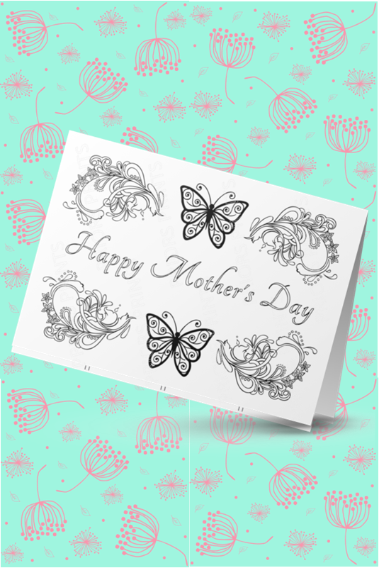 Colour Your Own Mothers Day Cards Cards