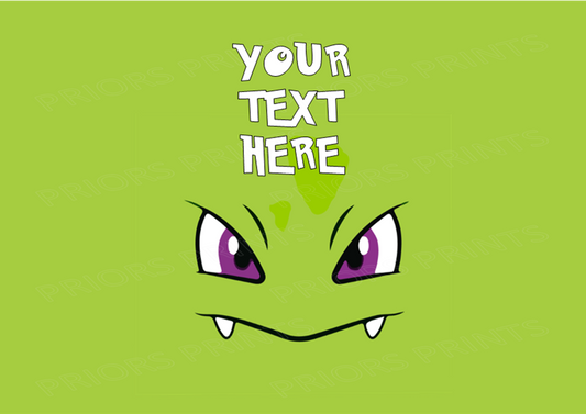 Pokemon Face Chocolate Bar Wrappers- To add own Text