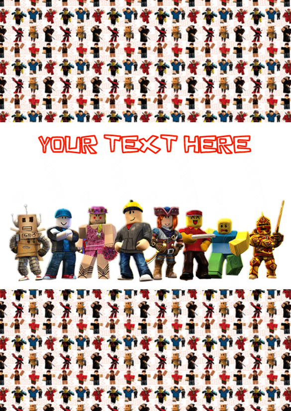 Roblox Chocolate Bar Wrappers- To add own Text