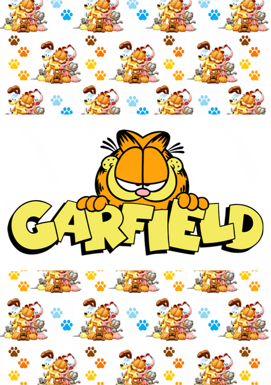 Garfield Chocolate Bar Wrapper- Plain (No Text)