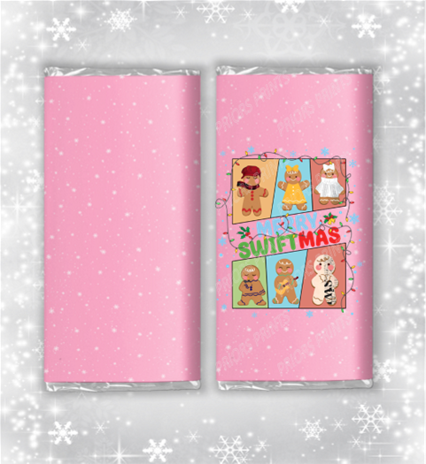 Taylor Swift Christmas Chocolate Bar Wrapper