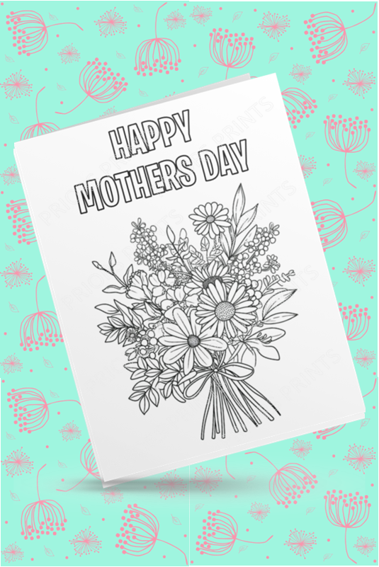 Colour Your Own Mothers Day Cards Cards