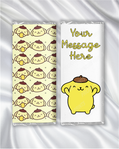 Pompompurin Chocolate Bar Wrappers (Sanrio- Hello Kitty Friends)