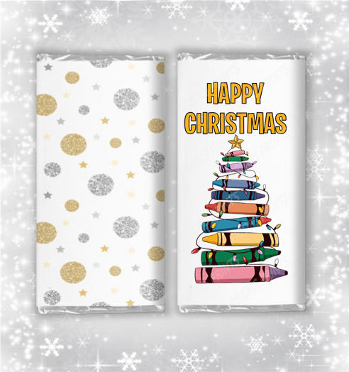 Teacher Christmas Chocolate Bar Wrapper