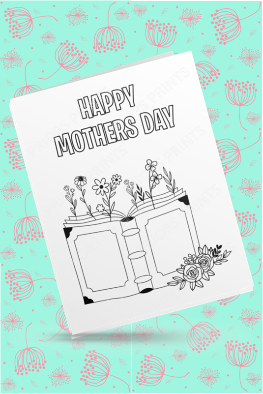 Colour Your Own Mothers Day Cards Cards