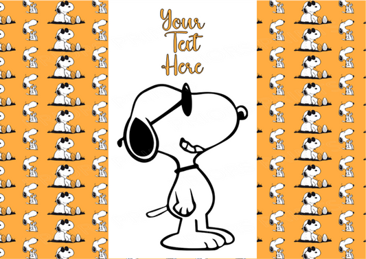 Snoopy Chocolate Bar Wrappers- To add own Text