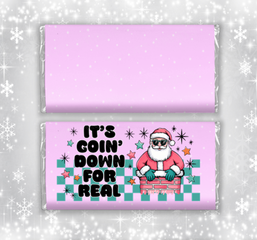 Funny Christmas Chocolate Bar Wrapper