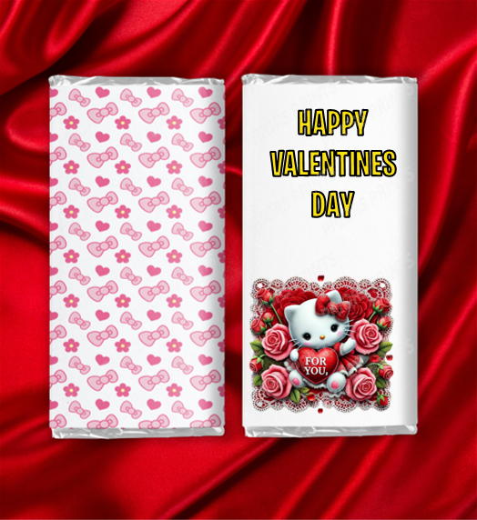 Hello Kitty Valentines Chocolate Bar Wrappers