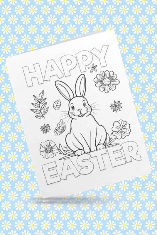 Colour Your Own Easter Cards