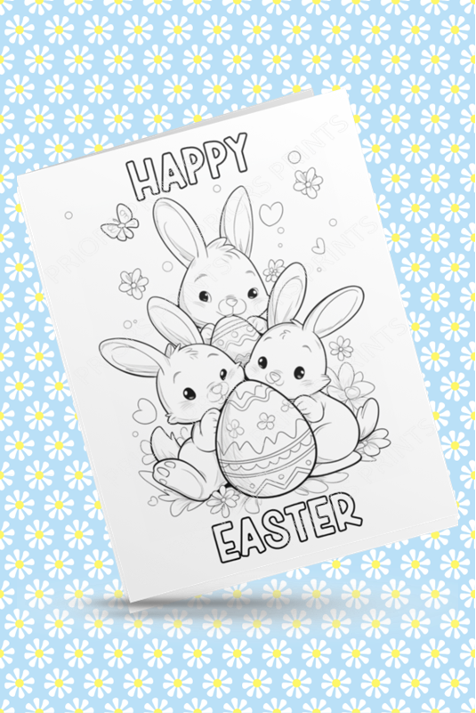 Colour Your Own Easter Cards