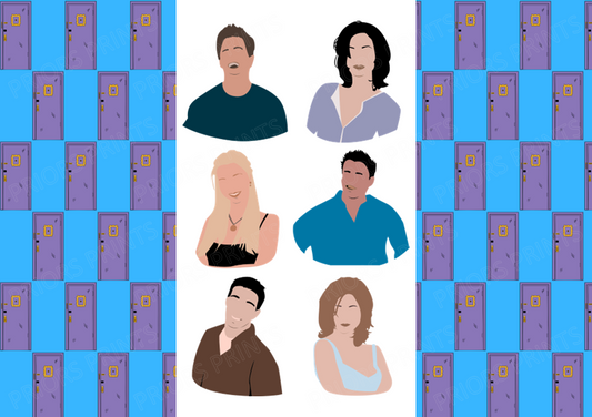 Friends Chocolate Bar Wrapper- Plain (No Text)