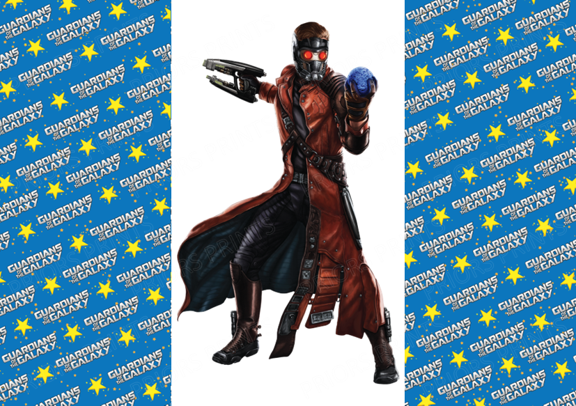 Guardians of the Galaxy Chocolate Bar Wrapper- Plain (No Text)