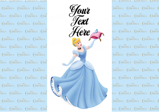 Cinderella Chocolate Bar Wrappers- To add own Text