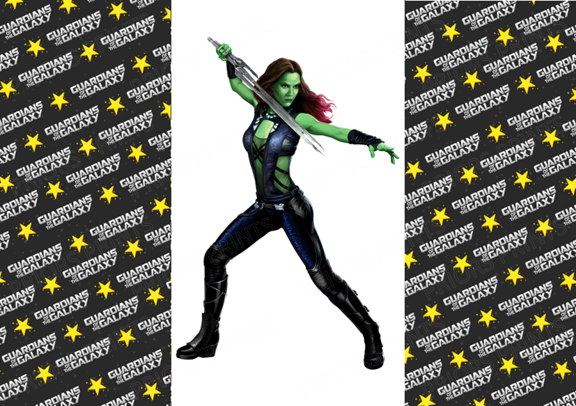 Guardians of the Galaxy Chocolate Bar Wrapper- Plain (No Text)