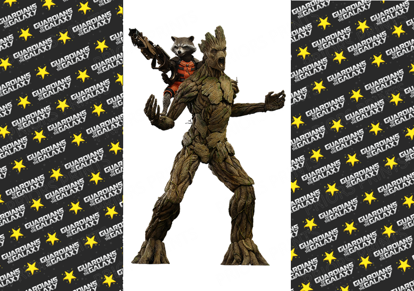 Guardians of the Galaxy Chocolate Bar Wrapper- Plain (No Text)