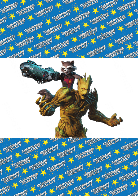 Guardians of the Galaxy Chocolate Bar Wrapper- Plain (No Text)
