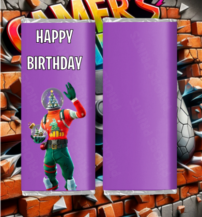 Fortnite Chocolate Bar Wrappers