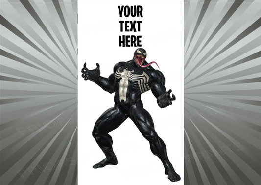 Venom Chocolate Bar Wrapper- To add own Text