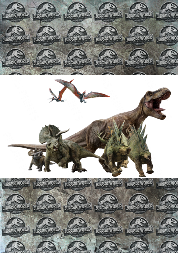 Jurassic Park Chocolate Bar Wrapper- Plain (No Text)