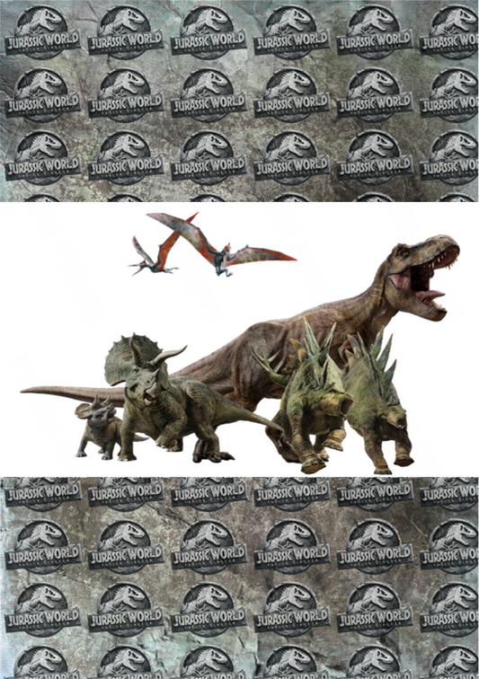 Jurassic Park Chocolate Bar Wrapper- Plain (No Text)