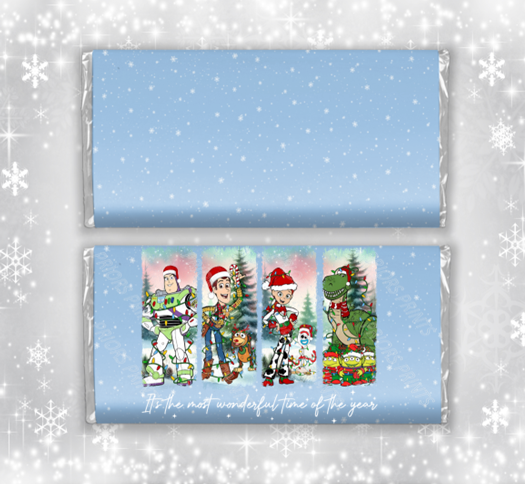 Toy Story Christmas Chocolate Bar Wrapper