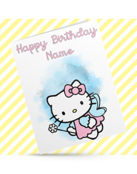 Hello Kitty Personalised Birthday Card
